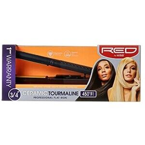 RED by Kiss Ceramic Tourmaline Professional Flat Iron (new OPB)